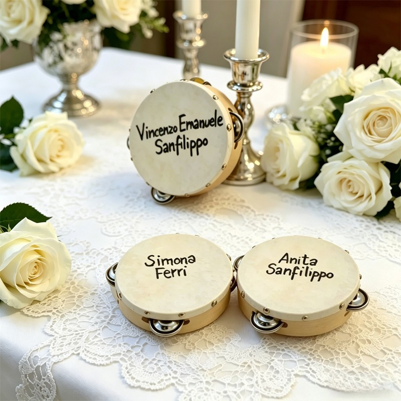 Musical Instrument And Names - 3/5 PIÈCES ﻿ Tambourins de mariage
