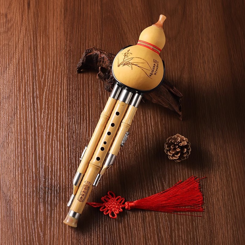 Shakuhachi Bamboo Flute - Bambone Hulusi Performance professionnelle gourde Cucurbit