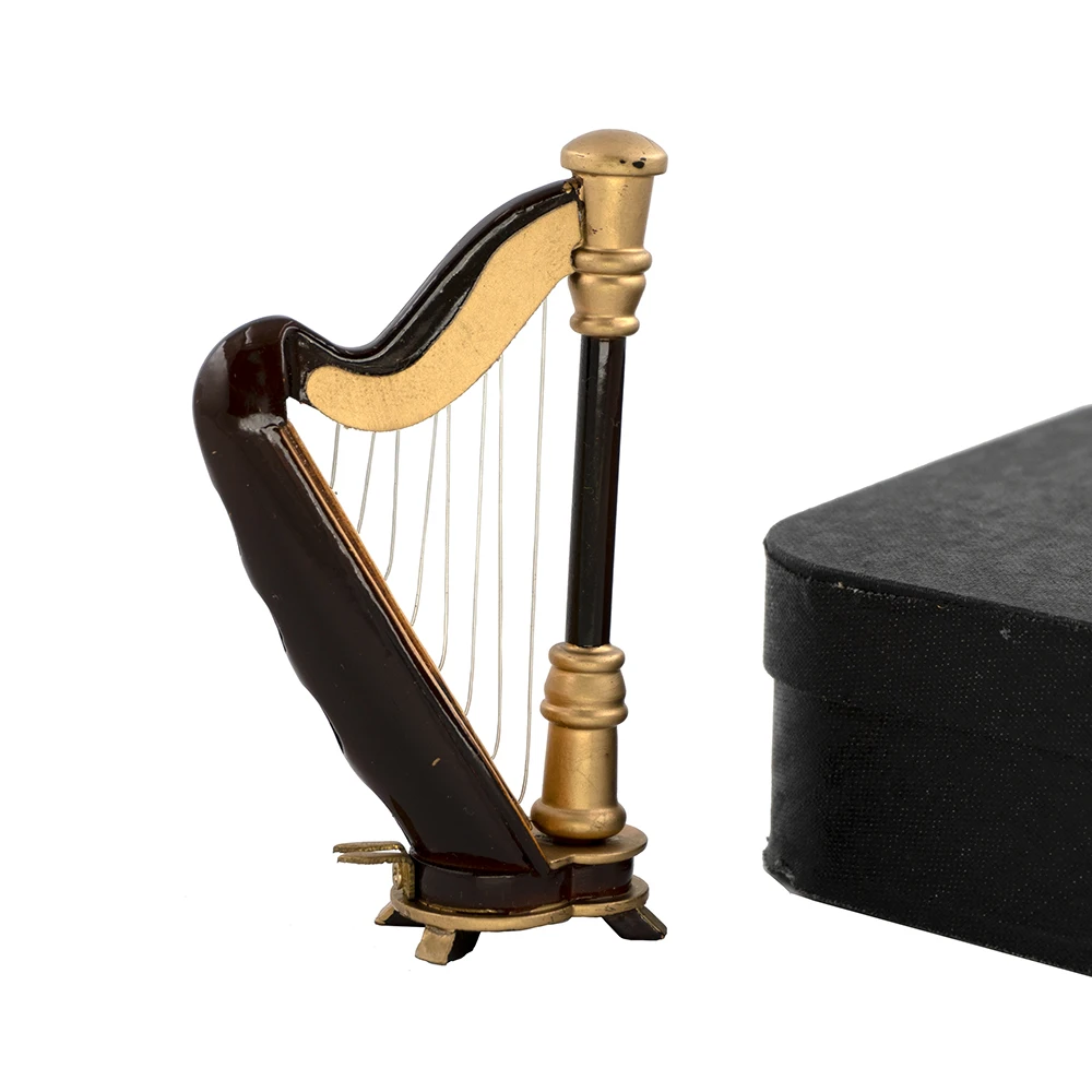 Musical Instrument Harp - Modèle de harpe en bois Miniature,