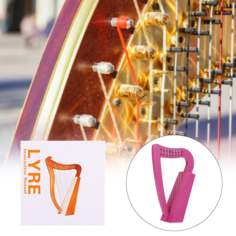Harpe lyre à 8 cordes en bois  - Musical Instrument Harp avis et prix