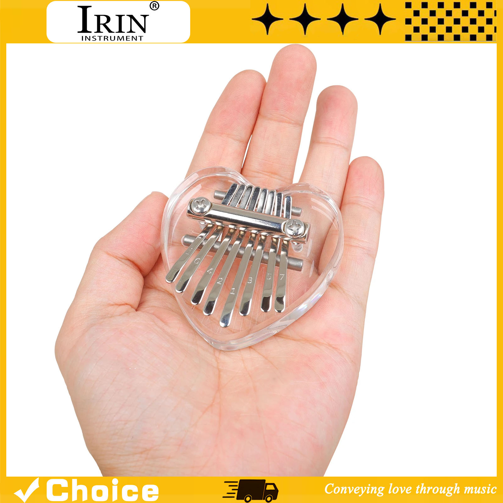 Kalimba à 8 touches, mini pian - Musical Instrument Harp avis et prix