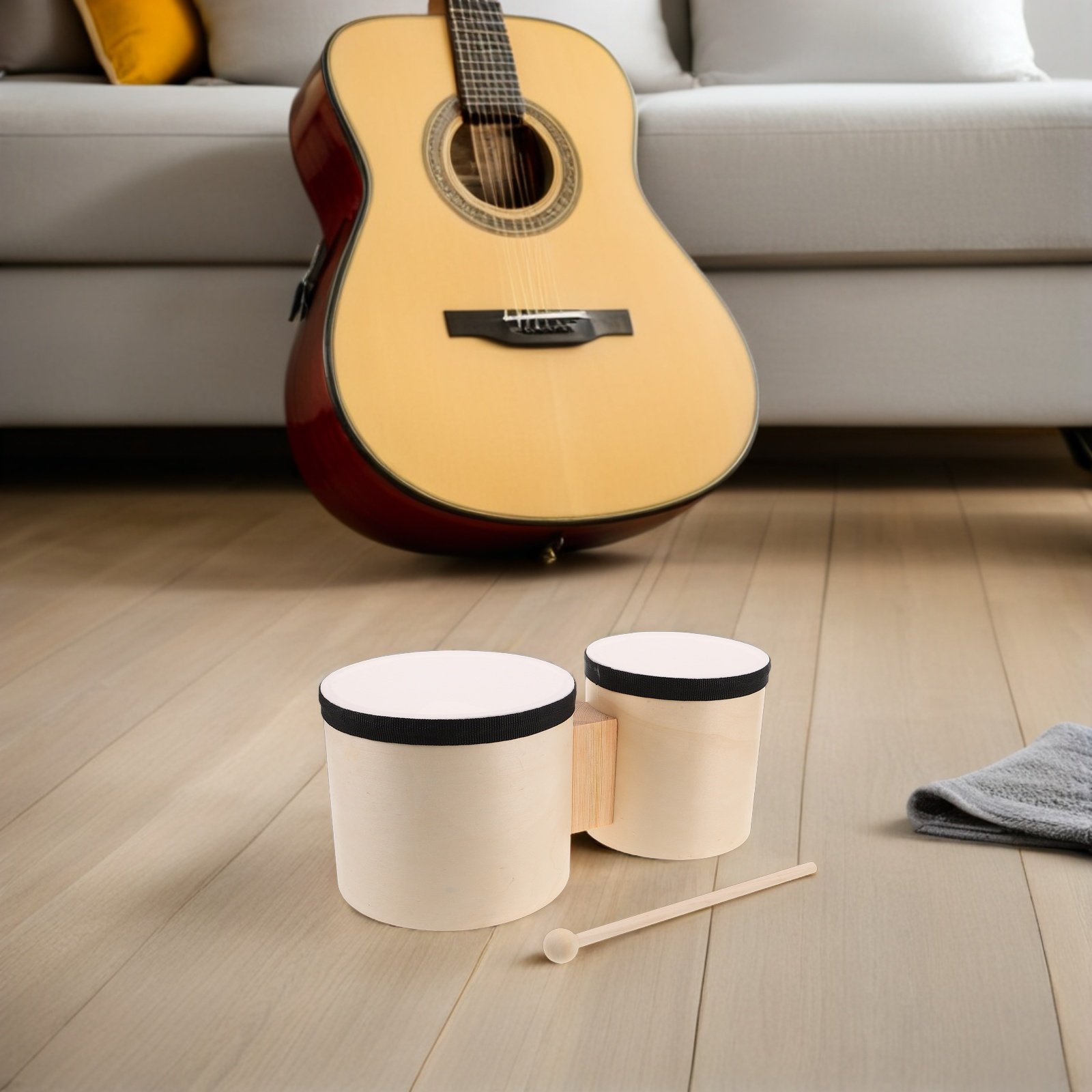 1 ensemble de bongos en bois,  - Musical Instrument With Hand avis et prix