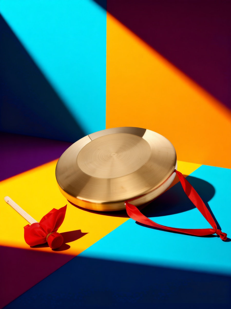 Gong chinois traditionnel en a - Musical Instrument With Hand avis et prix