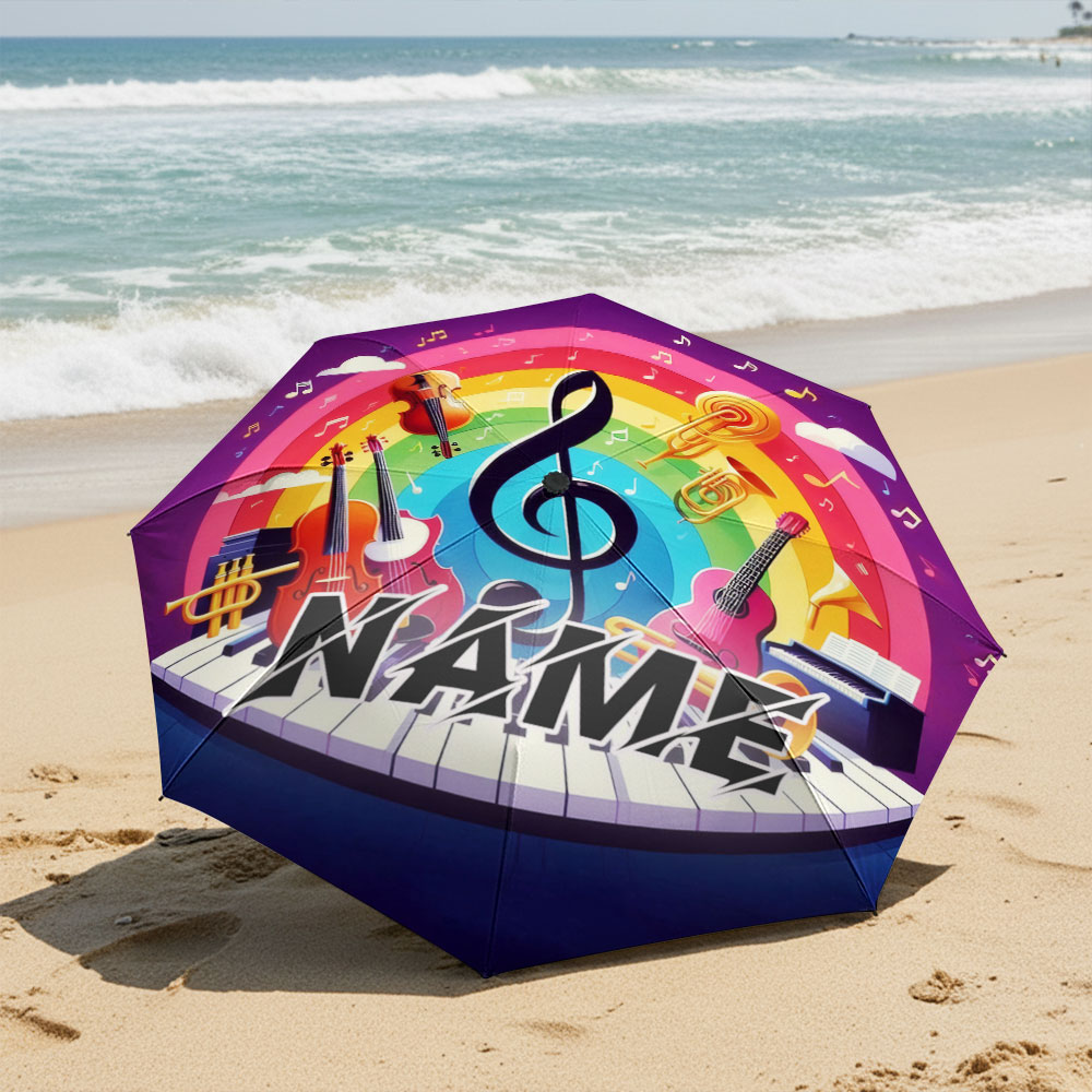 Parapluie personnalisé avec no - Musical Instrument And Names avis et prix