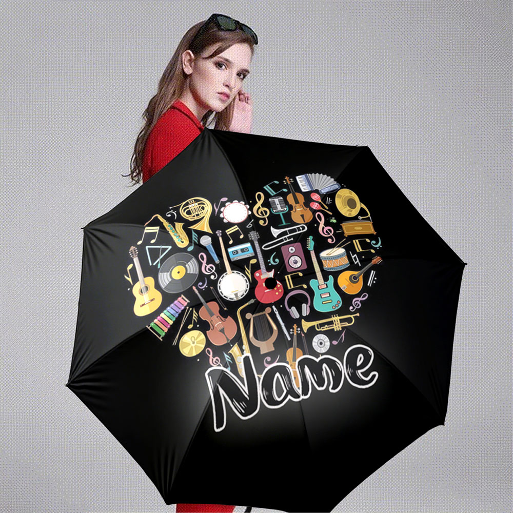 Parapluie personnalisé avec no - Musical Instrument And Names avis et prix