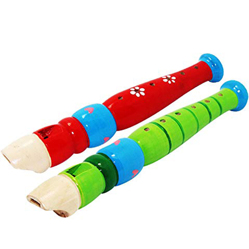 Flûte en bois colorée pour enf - Musical Instrument Drawing avis et prix