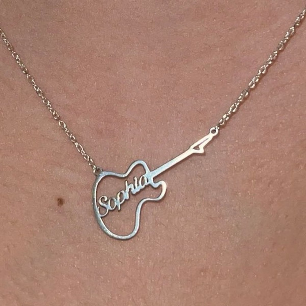 Collier de violon personnalisé - Musical Instrument And Names avis et prix