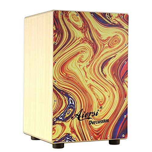 Cajon en bois coloré, instrume - Musical Instrument With Hand avis et prix